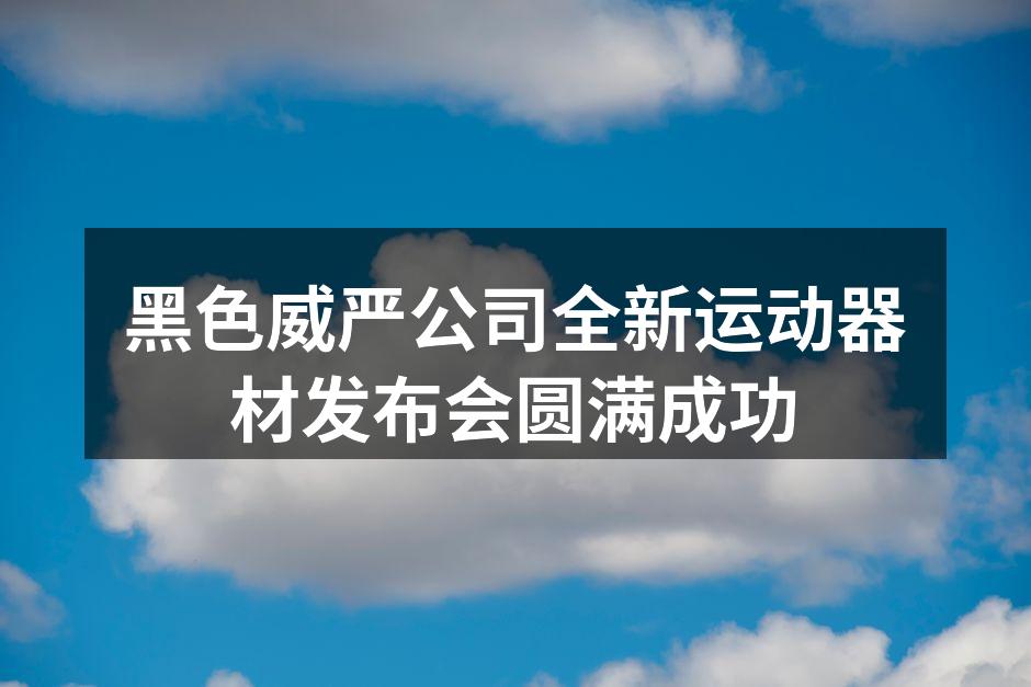 黑色威严公司的新产品展示